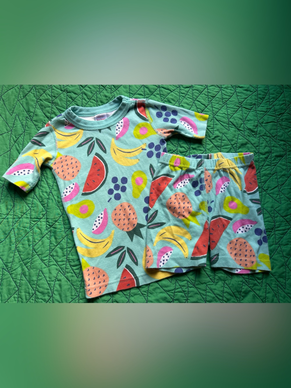 Hanna Andersson Fruit-Print Long Sleeve Pajama Set